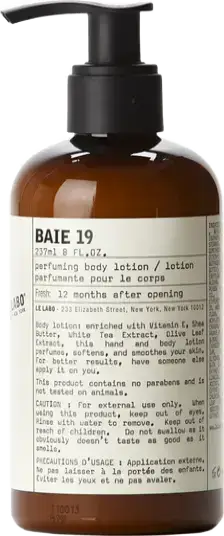 Le Labo Fragrances Perfuming Body Lotion Baie 19