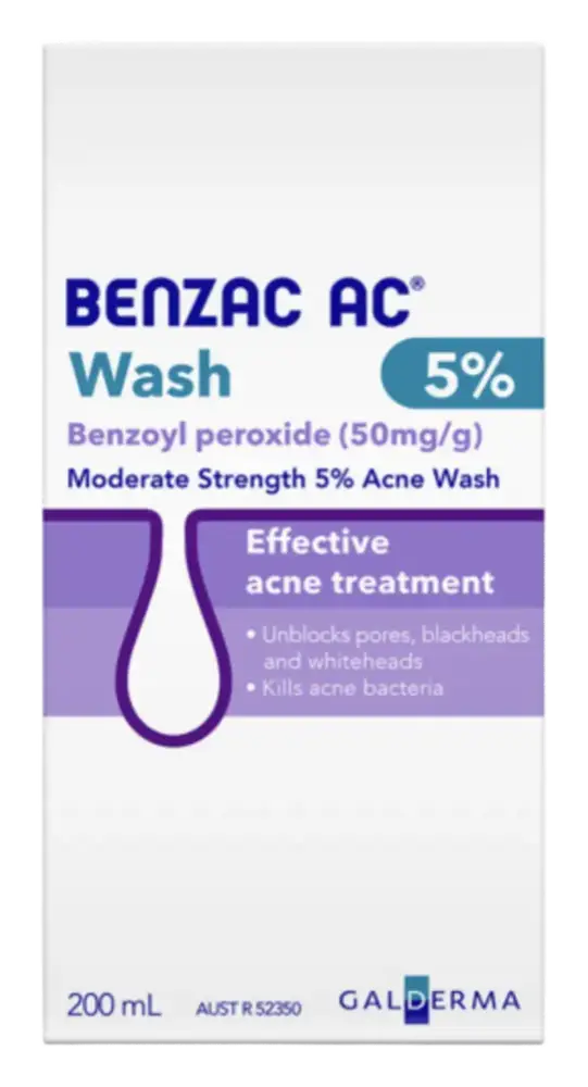 Benzac AC Moderate Strength 5% Acne Wash