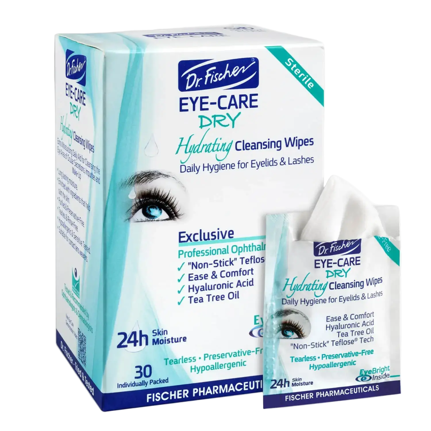 Dr. Fischer Eye Care Dry Hydrating Cleansing Wipes