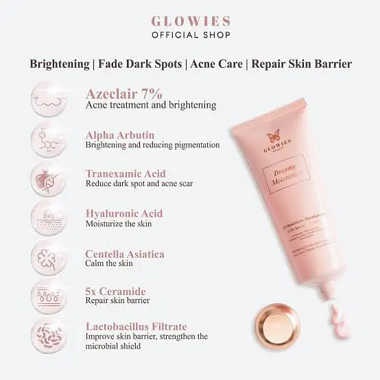 Glowies Beauty Dreamy Moisturizer 7% azeclair