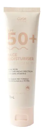 OXX Cosmetics SPF 50+ Face Moisturiser And Sunscreen Light-Medium