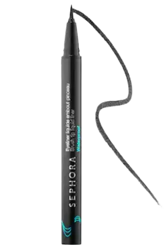 Sephora Collection Hot Line Brush Tip Waterproof Liquid Eyeliner 01 Black
