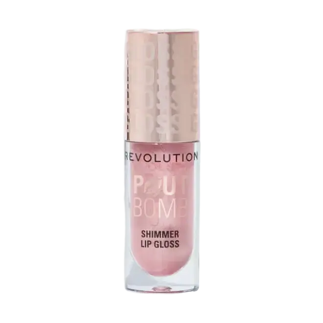 Revolution Beauty Pout Bomb Shimmer Lip Gloss Shine Pink