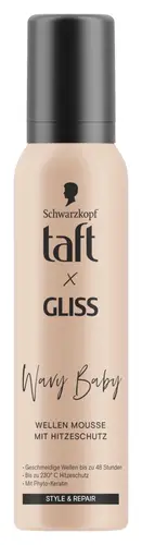 Taft xGliss Wavy Baby Wave Mousse