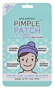 Skin Control Pimple Patches AM & PM Daytime and Night time dots 36 Patches