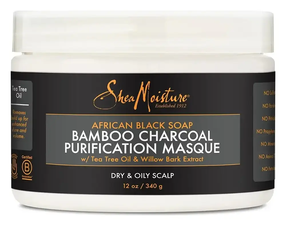 Shea Moisture African Black Soap Bamboo Charcoal Purification Masque