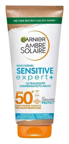 Garnier Ambre Solaire Sensitive Expert Ultraleichte Sonnenschutz-Milch SPF 50+