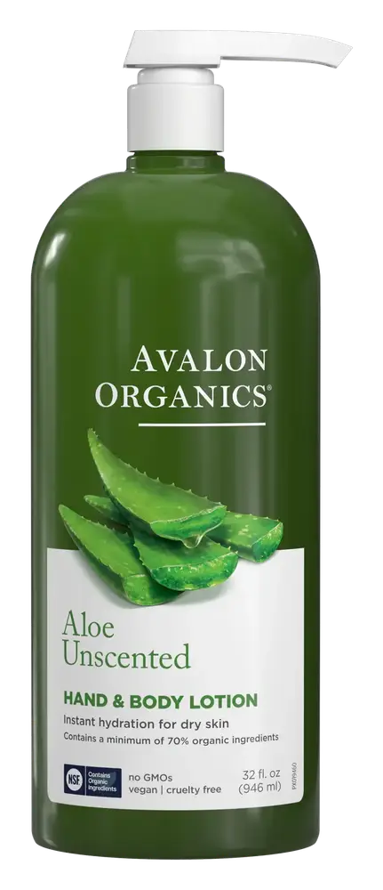Avalon Organics Hand & Body Lotion - Aloe Unscented