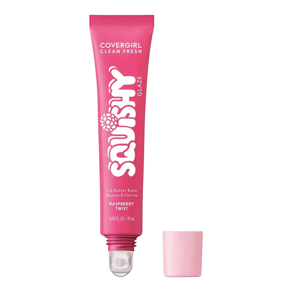 Covergirl Clean Fresh Squishy Glaze Lip Butter Balm Raspberry Twist