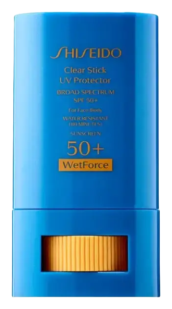 Shiseido Clear Stick UV Protector WetForce Broad Spectrum Sunscreen SPF 50+