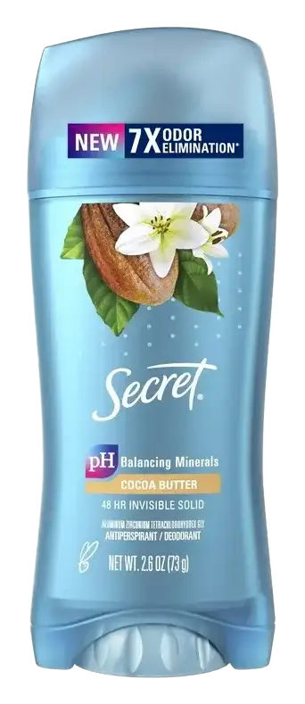 Secret Invisible Solid Antiperspirant Deodorant Cocoa Butter