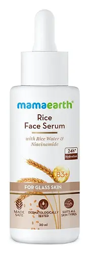 Mamaearth Rice Face Serum For Glowing Skin With Rice Water & Niacinamide For Glass Skin