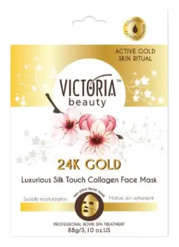 Victoria Beauty 24K Gold Luxurious Silk Touch Collagen Face Mask