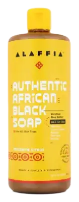 Alaffia Authentic African Black Soap All-In-One Tangerine Citrus