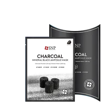 SNP Charcoal Mineral Black Ampoule Mask