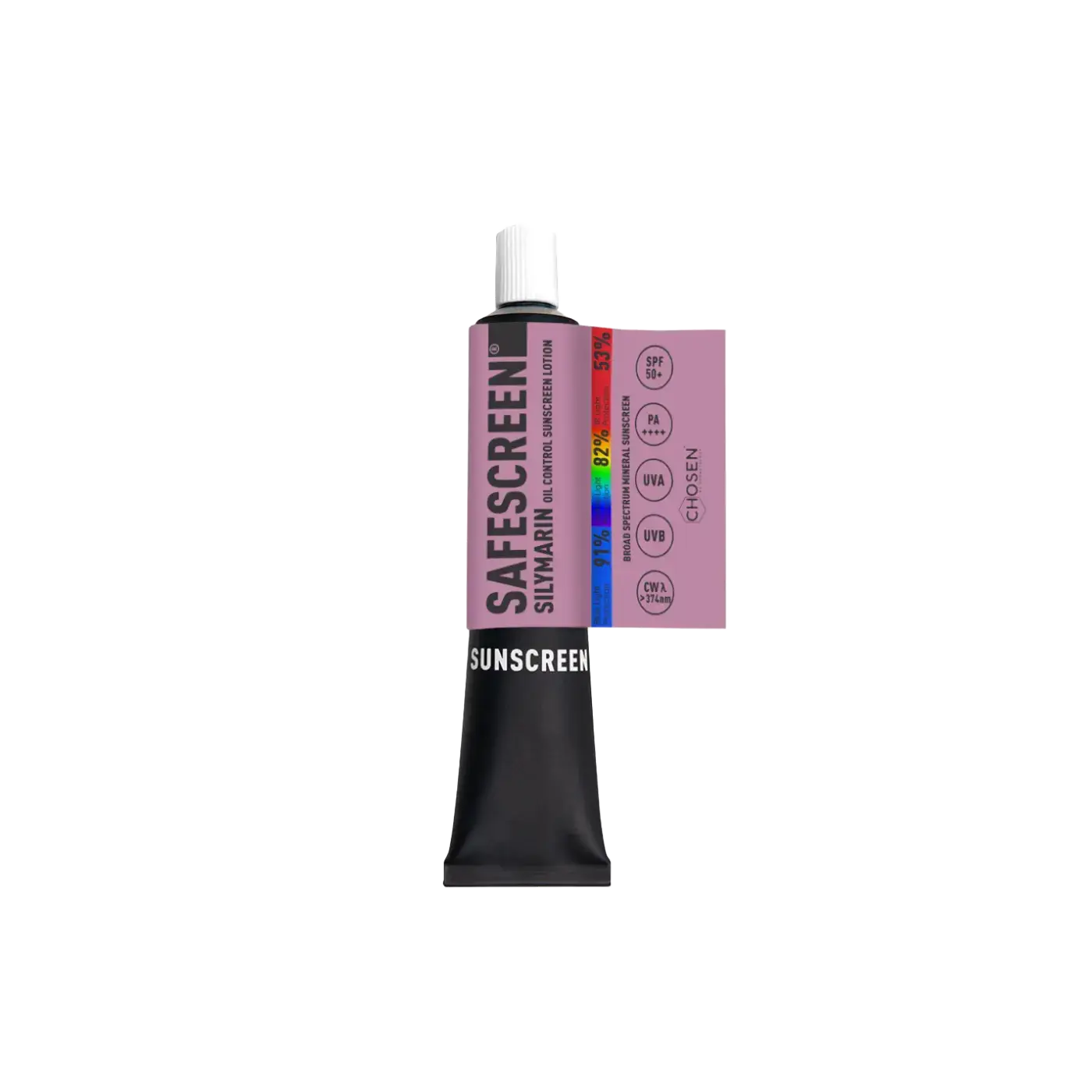 CHOSEN Safescreen Silymarin Oil Control Sunscreen Lotion SPF 50+