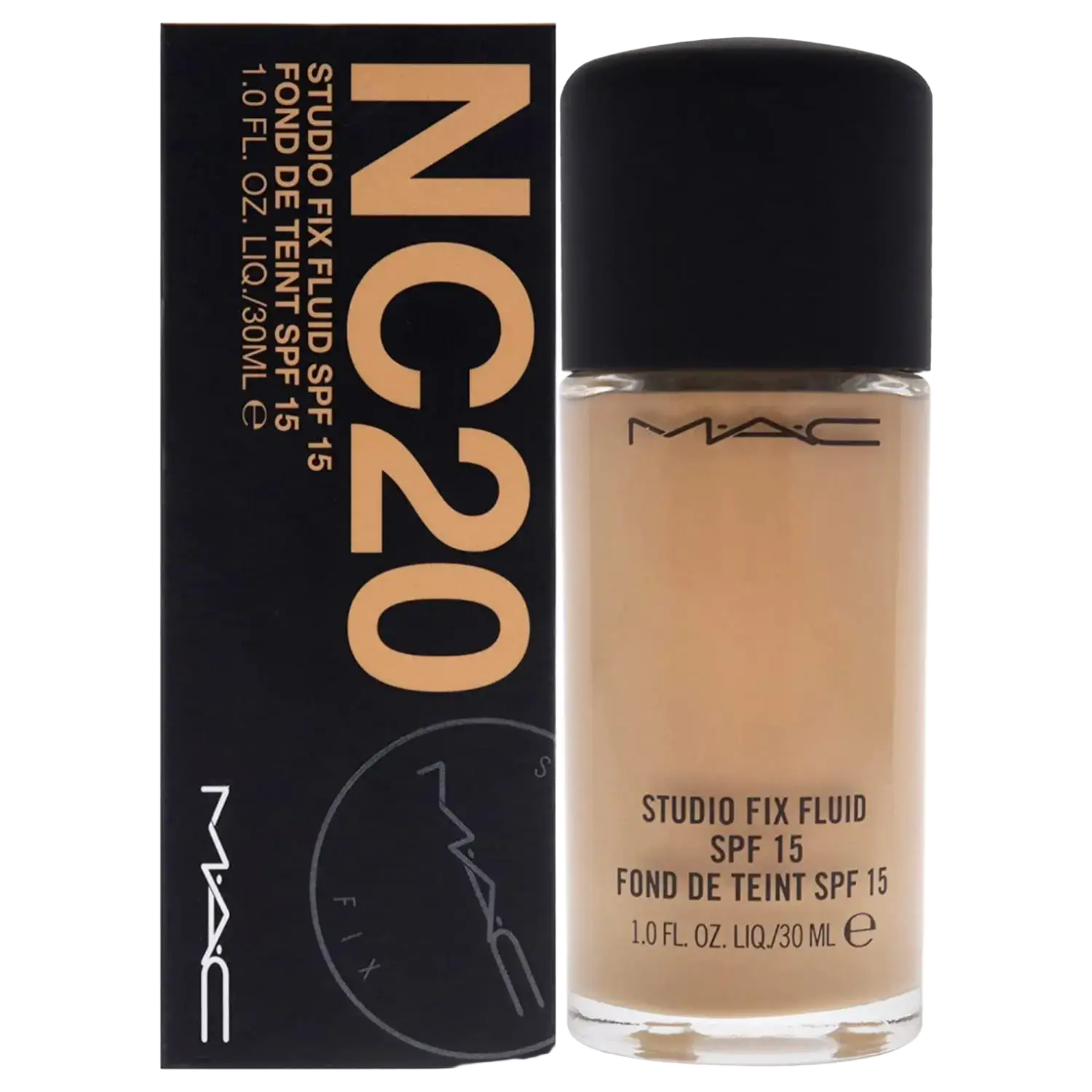 Mac Cosmetics Studio Fix Fluid Foundation With SPF 15 NC20