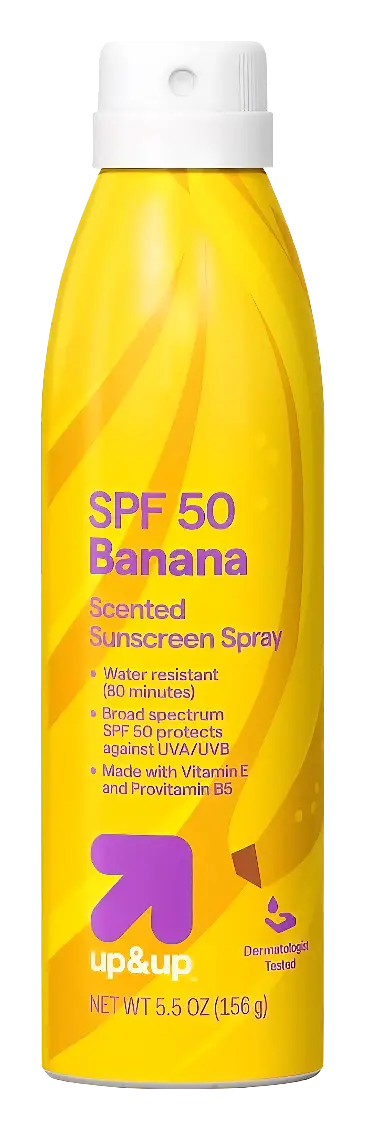 up&up Scented Sunscreen Spray SPF 50 Banana