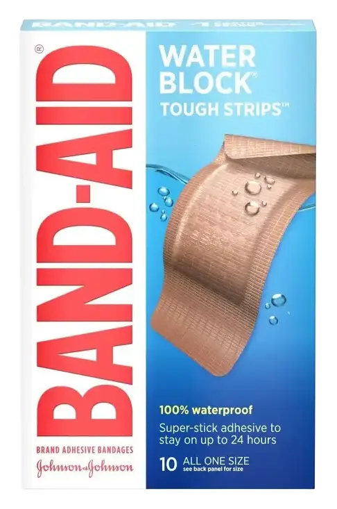 Band-Aid Water Block Tough Strip Bandages