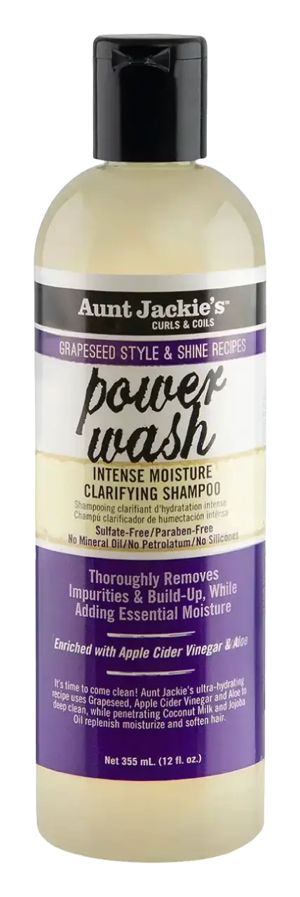 Aunt Jackie's Curls & Coils Power Wash Intense Moisture Clarifying Shampoo