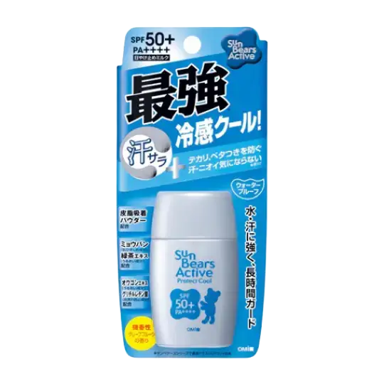 OMI Menturm Sun Bears SILVER Active Cooling Milk Sunscreen SPF50+ PA++++