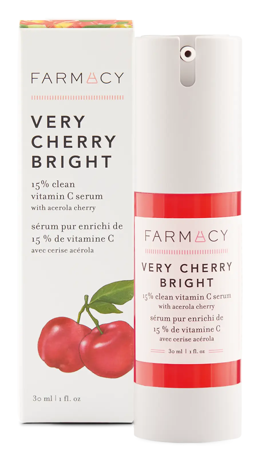 Farmacy Very Cherry Bright 15% Clean Vitamin C Serum with Acerola Cherry