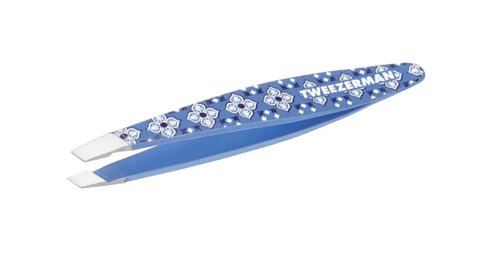 Tweezerman Mini Stainless Steel Slant Tweezer Lisbon Sea