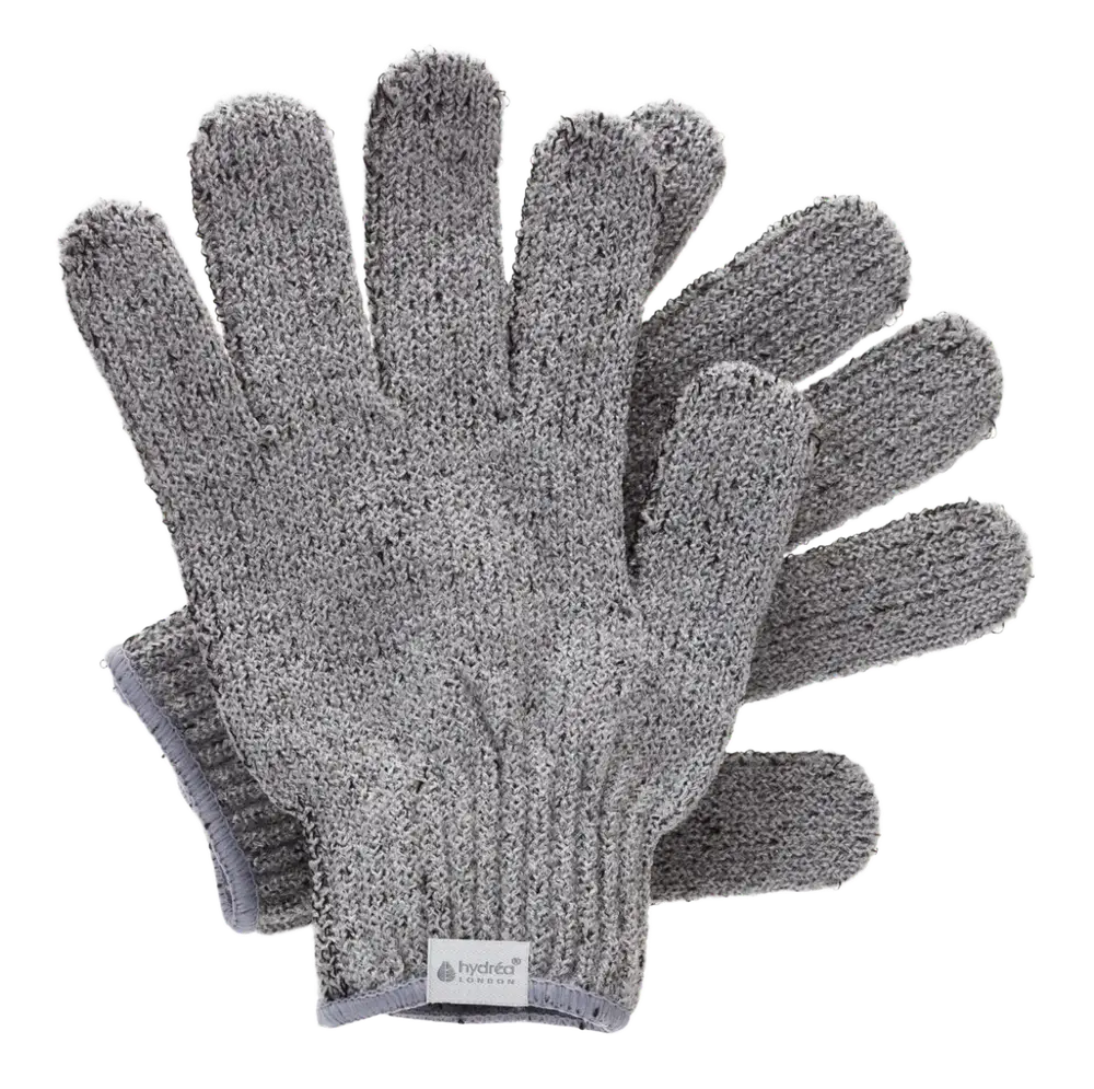 Hydrea London Carbonized Bamboo Exfoliating Gloves