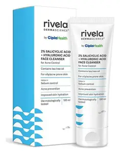 Rivela by Cipla 2% Salicylic Acid + Hyaluronic Acid Face Cleanser