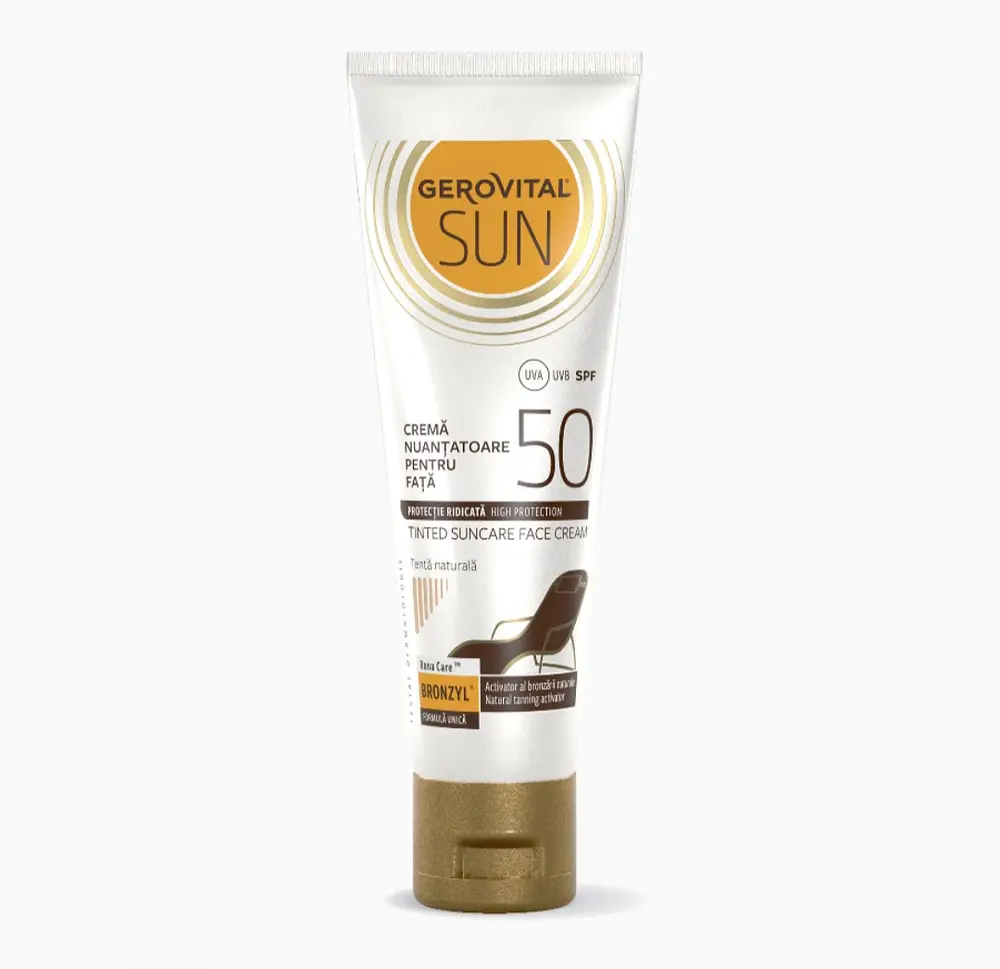 Gerovital Cremǎ Nuanțatoare pentru Față SPF 50 Sun