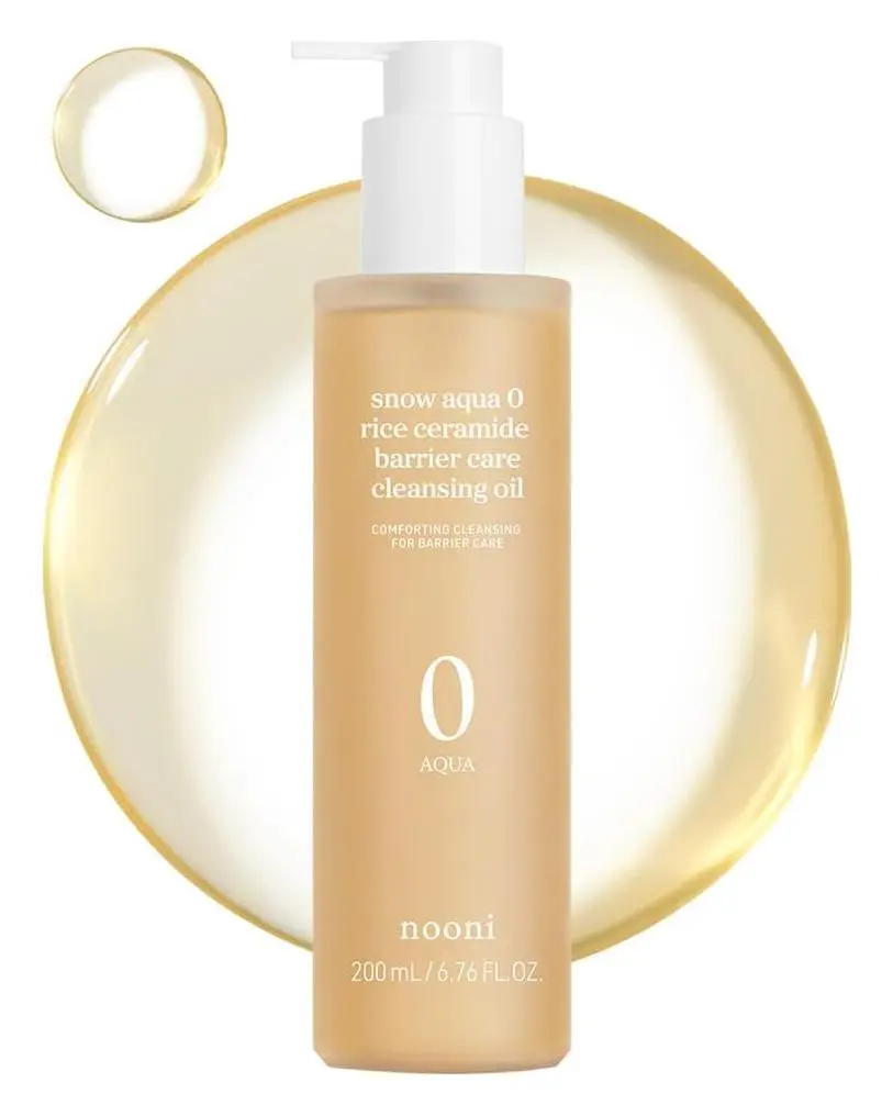 Nooni Snow Aqua 0 Rice Ceramide Barrier Care Cleansing Oil