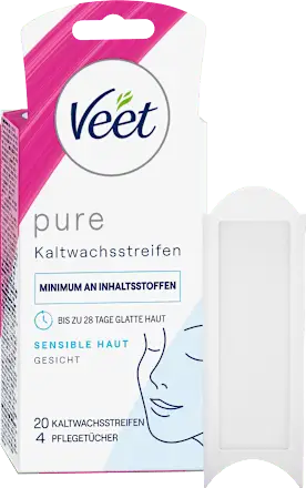 Veet Pure Kaltwachsstreifen Gesicht Sensitive Europe