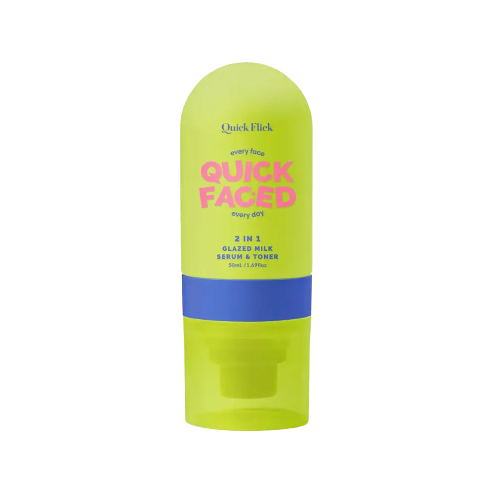 The Quick Flick Quick Faced 2-In-1 Glazed Milk Serum & Toner