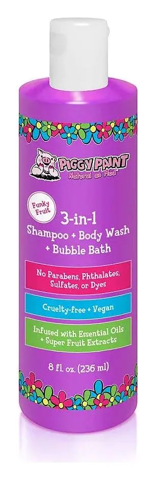 Piggy Paint 3-In-1 Shampoo + Body Wash + Bubble Bath Funky Fruit