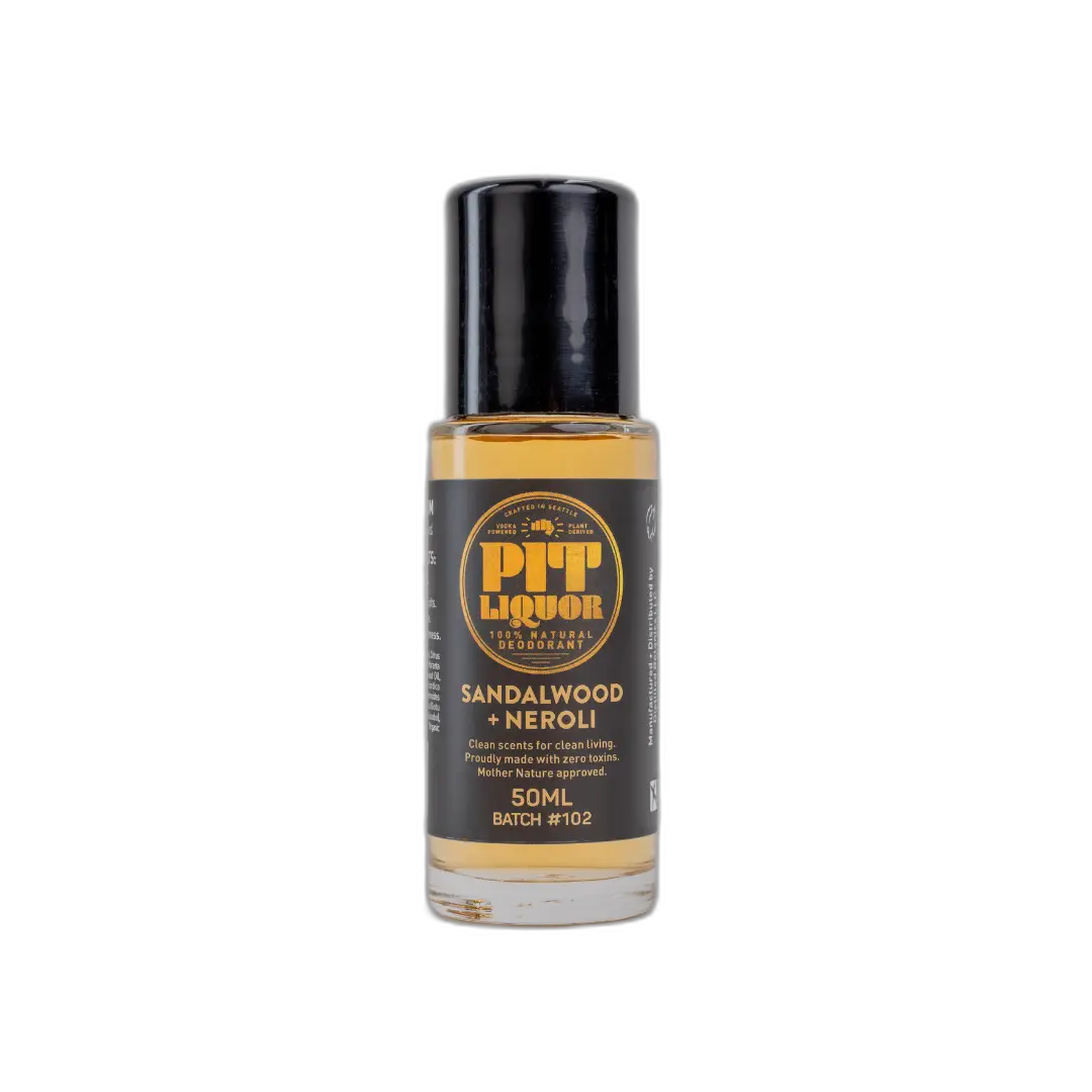 Pit Liquor Natural Deodorant Roll-On Sandalwood + Neroli