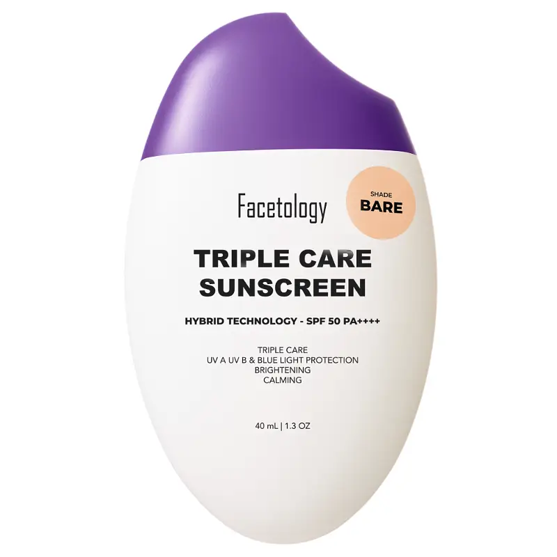 Facetology Facetology Triple Care Sunscreen Tinted SPF 50 PA++++ 40ML