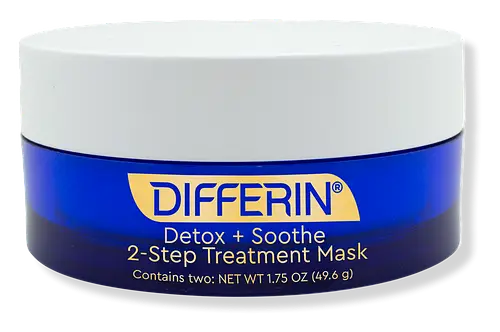 Differin Detox + Soothe 2-Step Treatment Mask