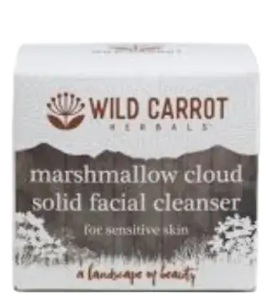 Wild Carrot Herbals Marshmallow Cloud Solid Facial Cleanser For Sensitive Skin