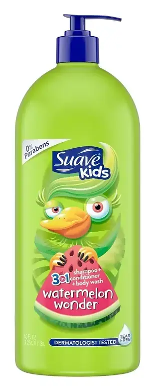 Suave Kids 3-In-1 Shampoo, Conditioner & Body Wash Watermelon