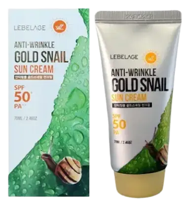 Lebelage Sun Cream SPF 50+ Anti-Wrinkle Gold Snail