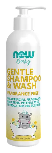 Now Solutions Gentle Baby Shampoo & Wash Fragrance Free