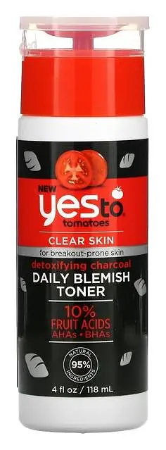 Yes To Tomatoes Detoxifying Charcoal Daily Blemish Toner
