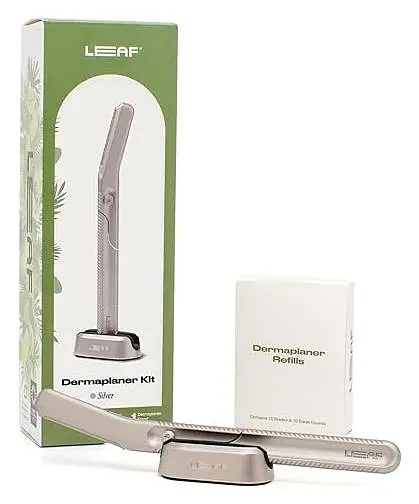 Leaf Dermaplaner Kit Silver