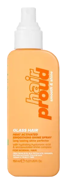 Hair Proud Glass Hair- Heat Activated Smoothing Shine Spray