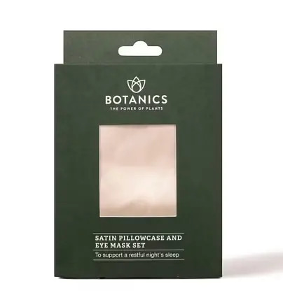 Botanics Satin Pillowcase And Eye Mask Set