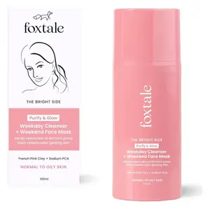 Foxtale Purify & Glow Cleanser + Mask