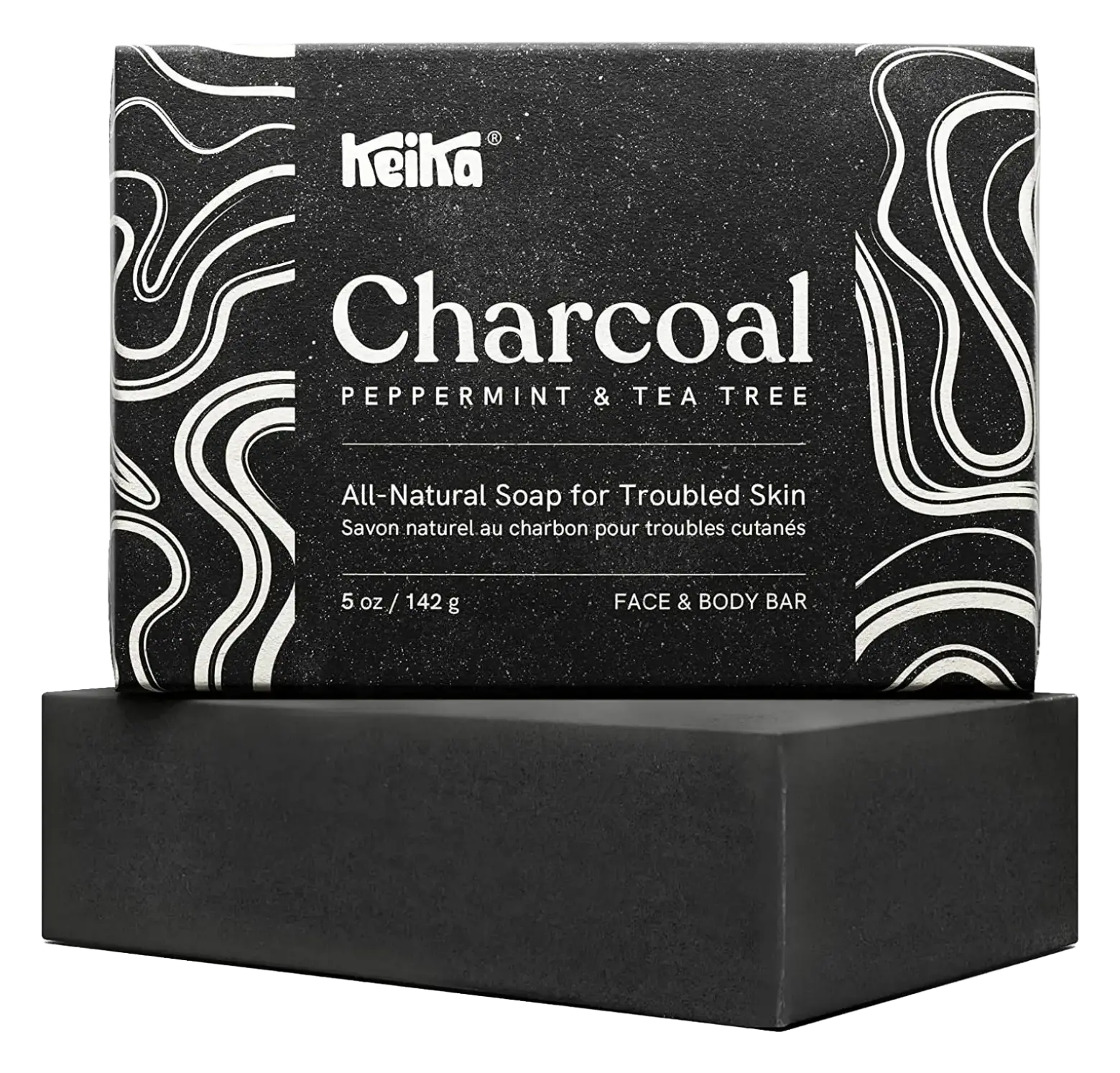 Keika Charcoal Black Soap Bar