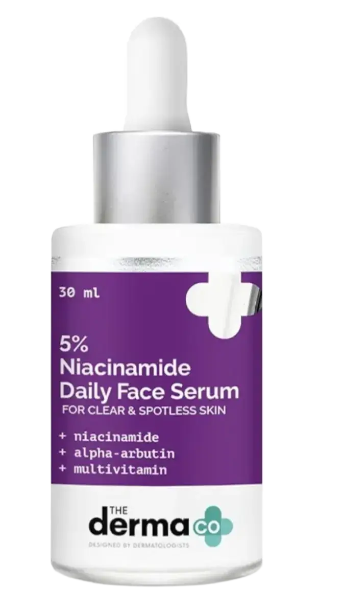 The Derma Co 5% Niacinamide Daily Face Serum with Alpha Arbutin & Multivitamin
