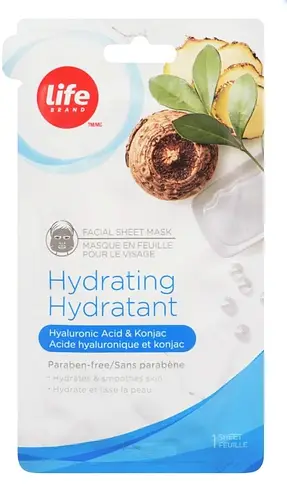 Life Sheet Mask Hydrating Hyaluronic Acid and Konjac