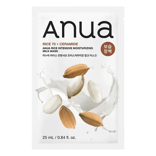 Anua Rice 70 + Ceramide Intensive Moisturizing Milk Mask Korea